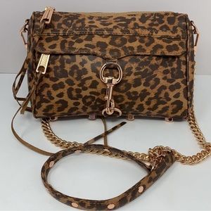 Rebecca Minkoff Cheetah Print Mini MAC Crossbody Bag 🤎🐆🖤